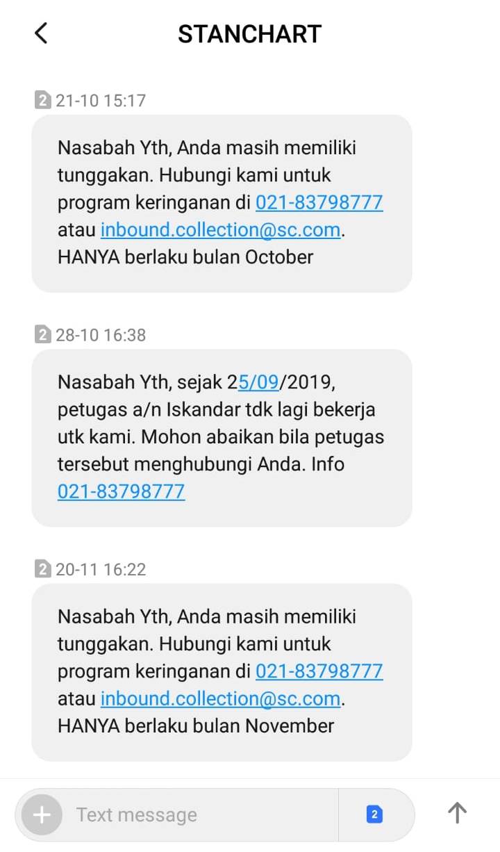 Keringanan Pembayaran Kta Standard Chartered Master Soal