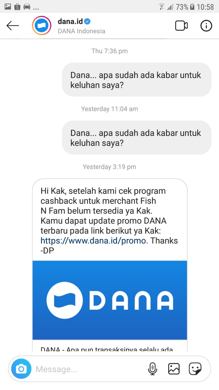 Tidak Dapat Cashback 50 dari Aplikasi DANA Media Konsumen