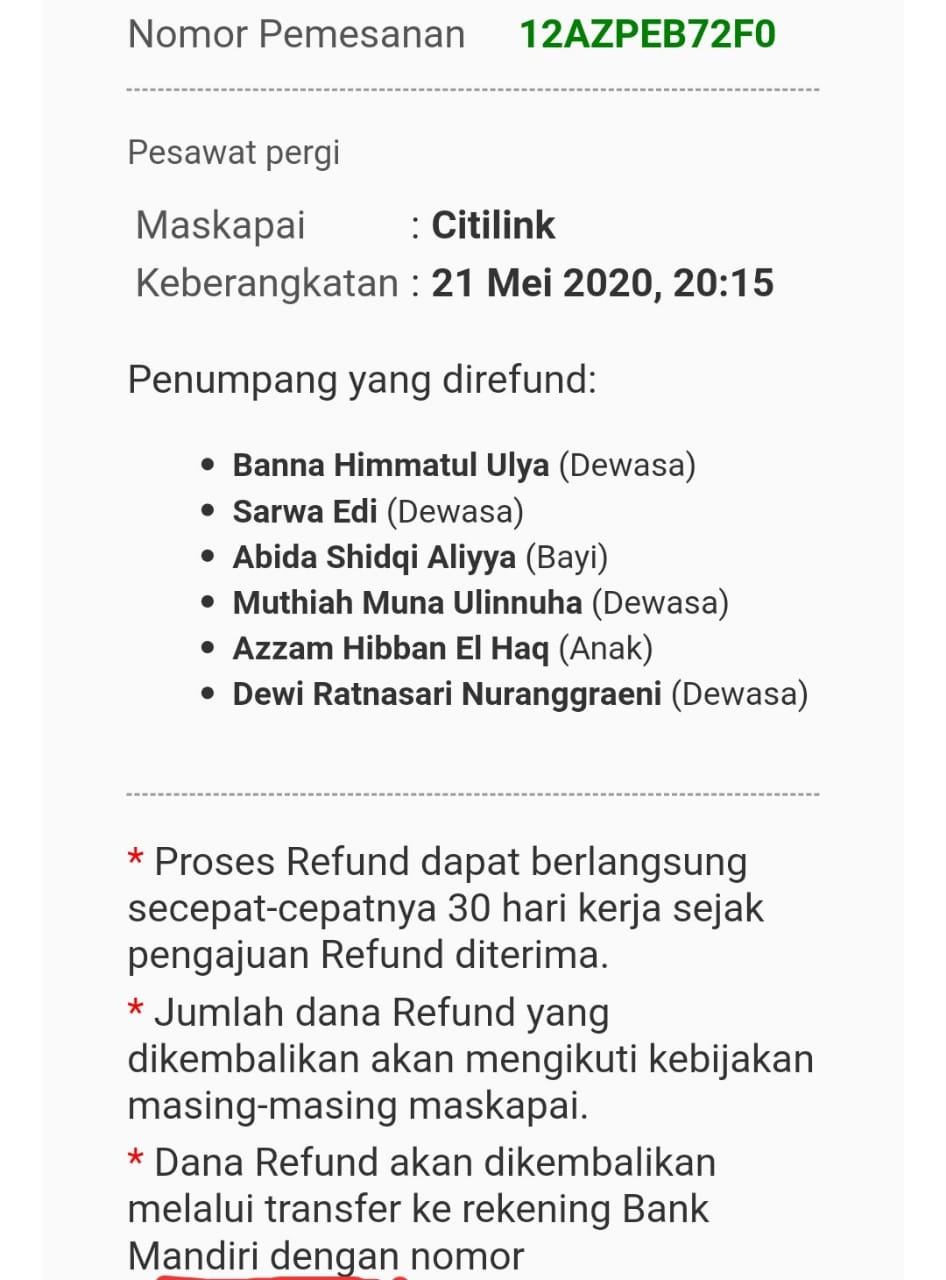 Refund Voucher EMD Citilink Menzalimi Konsumen Media Konsumen