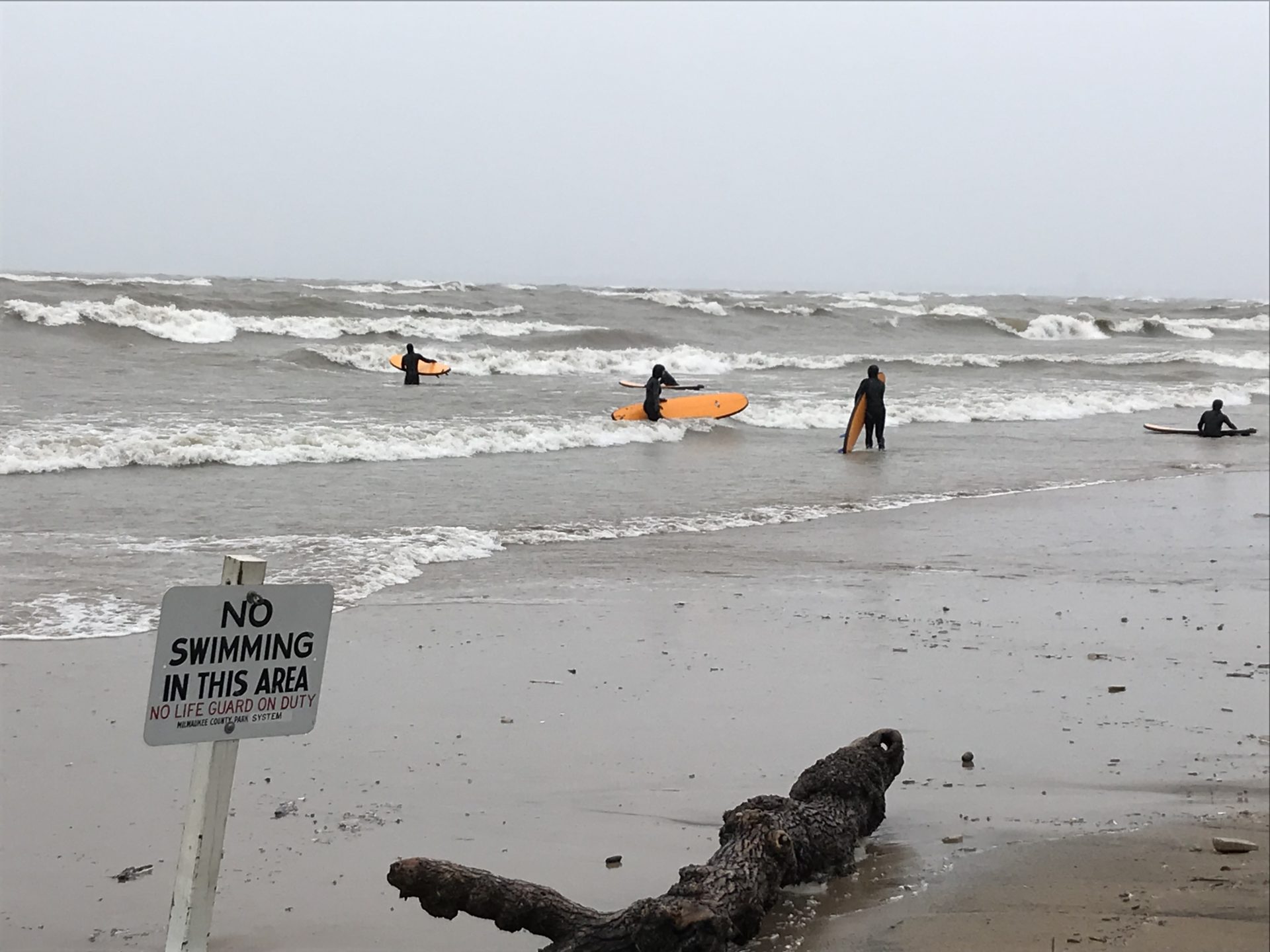 Milwaukee Surfing? Try Bradford Beach