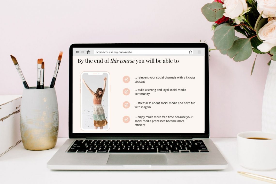How to create a website in Canva [Responsive & with own domain] Media