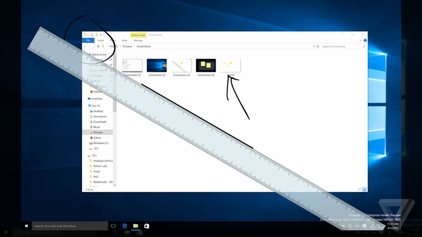 Dùng Windows Ink đo khoảng cách trên bản đồ