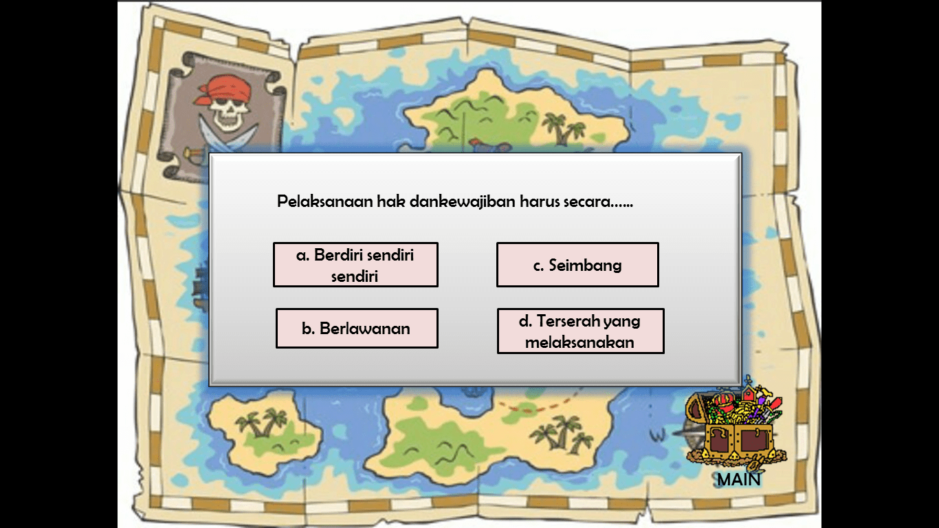 Mencari harta karun Oleh Rizki Oktiana Sakti (16144300034) MEDIA PPKN UPY