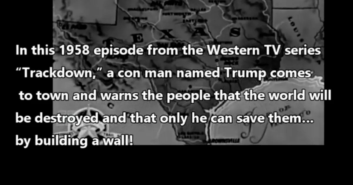 Did a 1950s TV Episode Feature a Character Named Trump Who Offered to