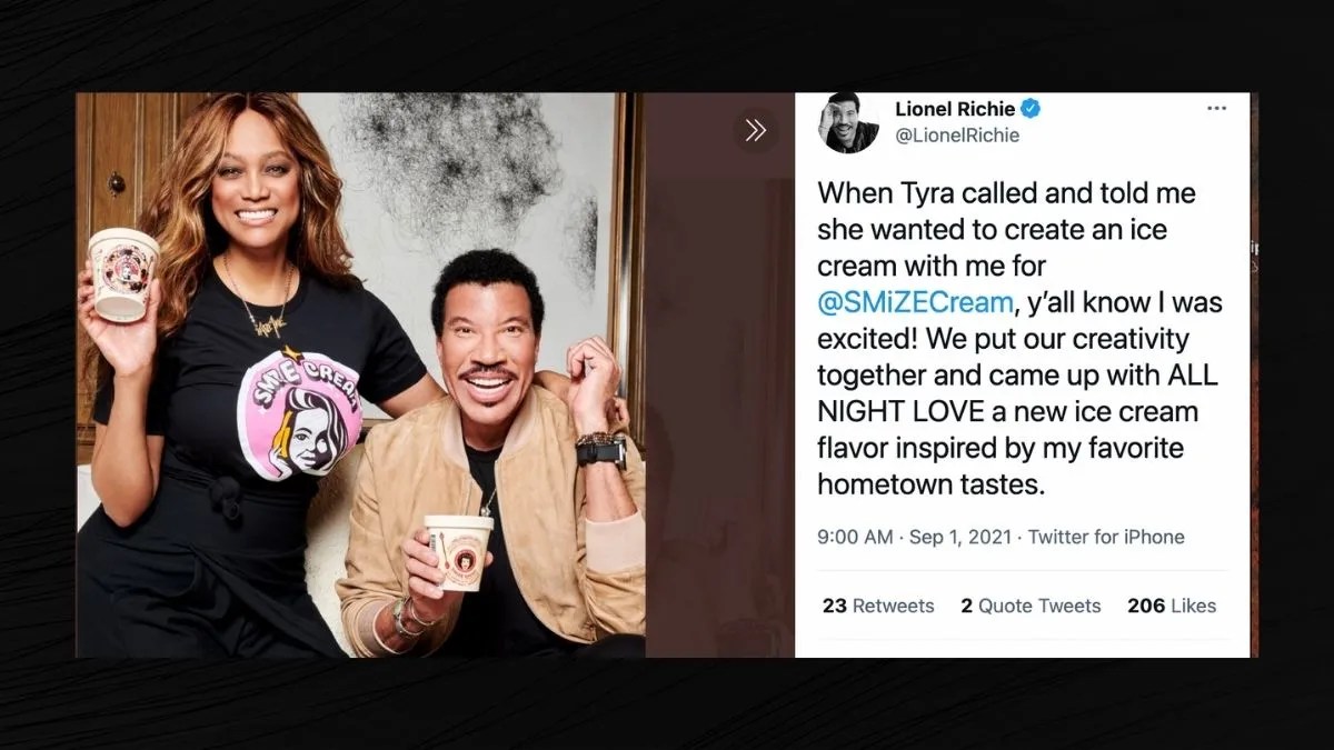Yes, Tyra Banks and Lionel Richie Have a New Ice Cream Flavor