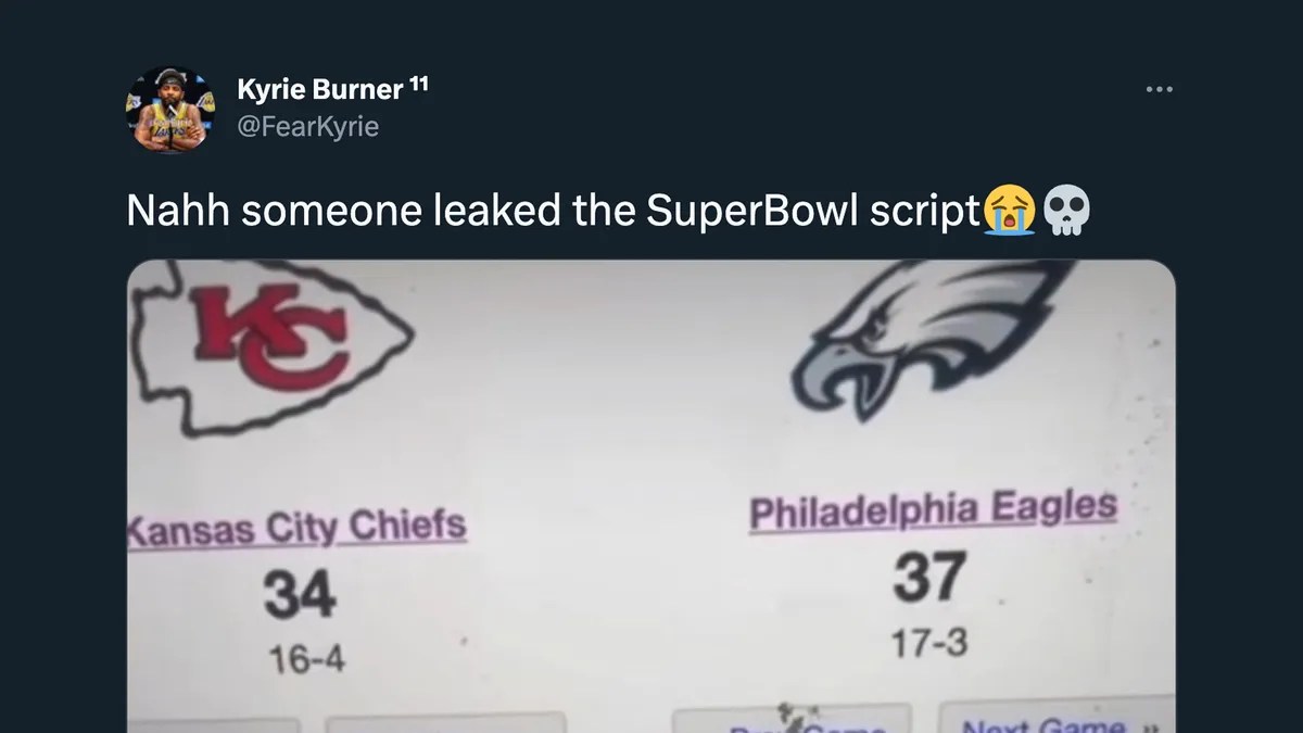 Was a Super Bowl LVII 'Script' Leaked Online? | Snopes.com