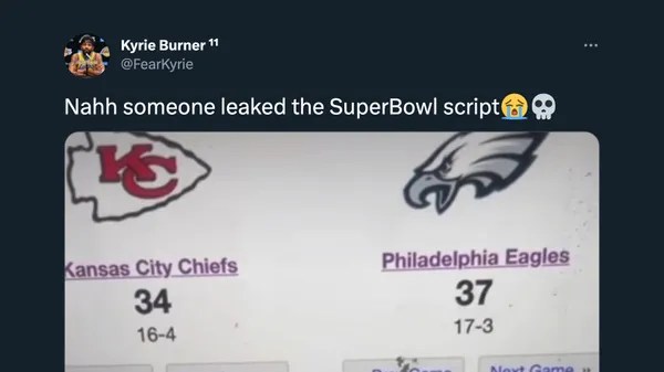 Was a Super Bowl LVII 'Script' Leaked Online? | Snopes.com