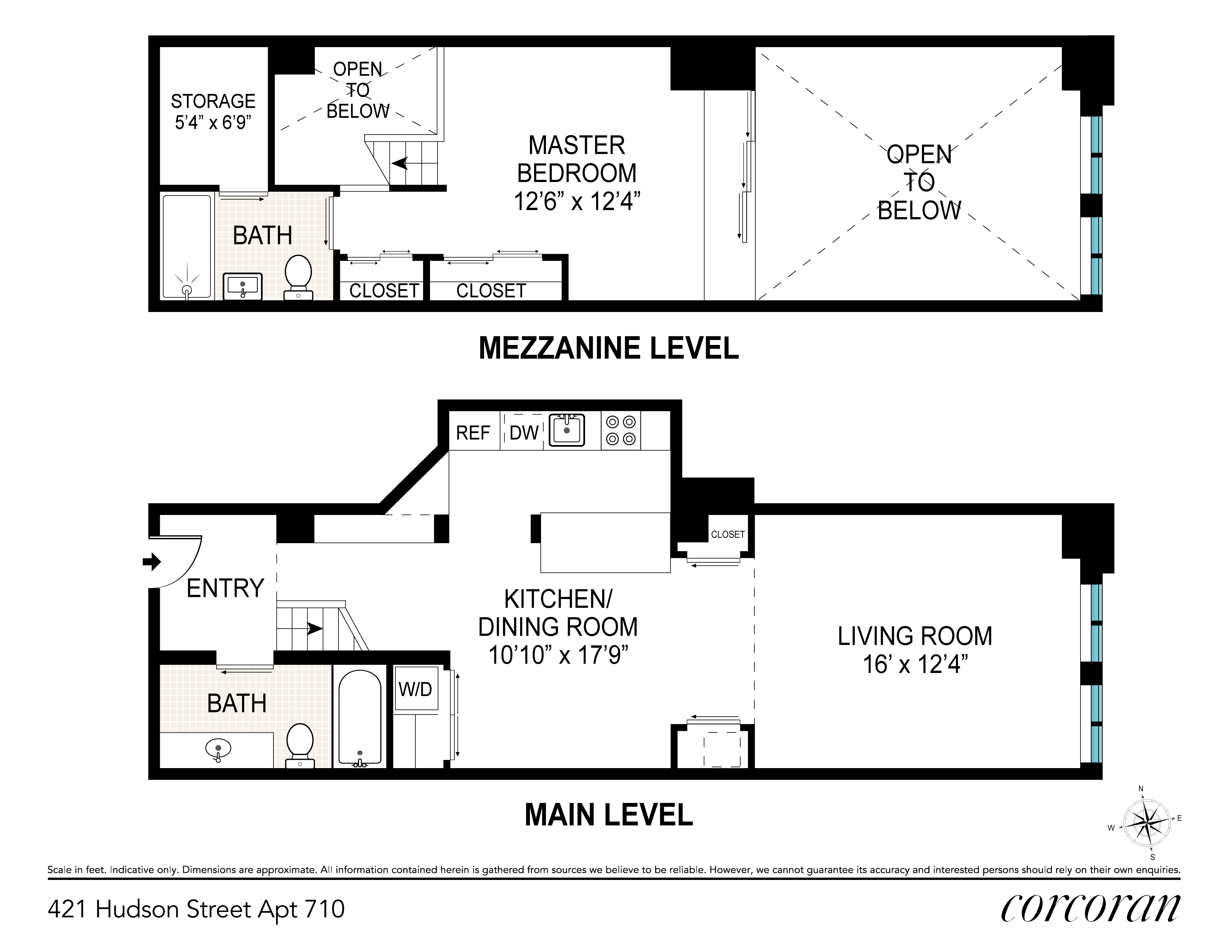 Corcoran, 421 HUDSON ST, Apt. 710, West Village Real Estate, Manhattan For Sale, Homes, West