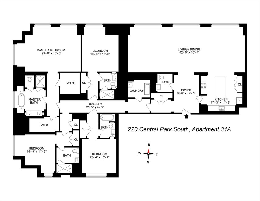 220 Central Park South 31 A New York City Property for Rent Corcoran