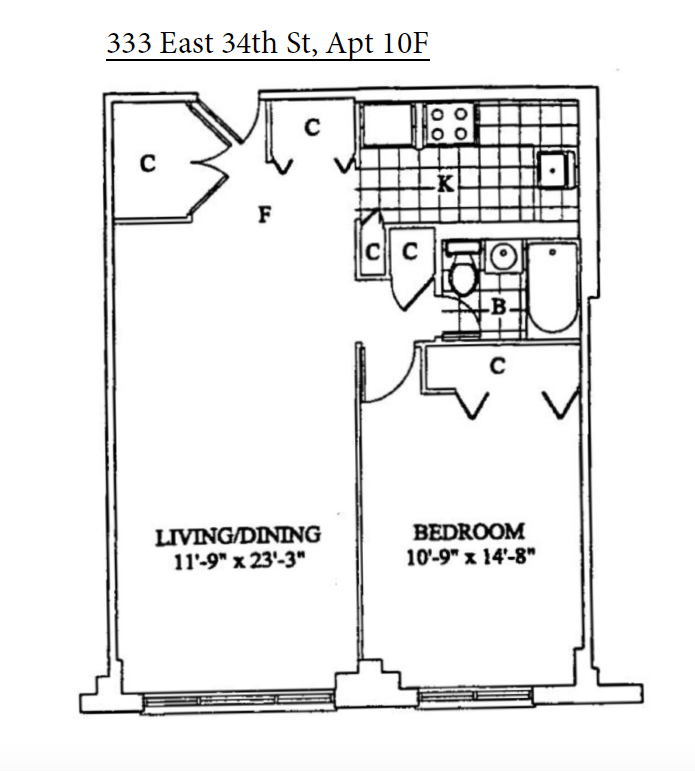 333 East 34Th Street, Apt 10f, Murray Hill, 10016 ELIKA New York