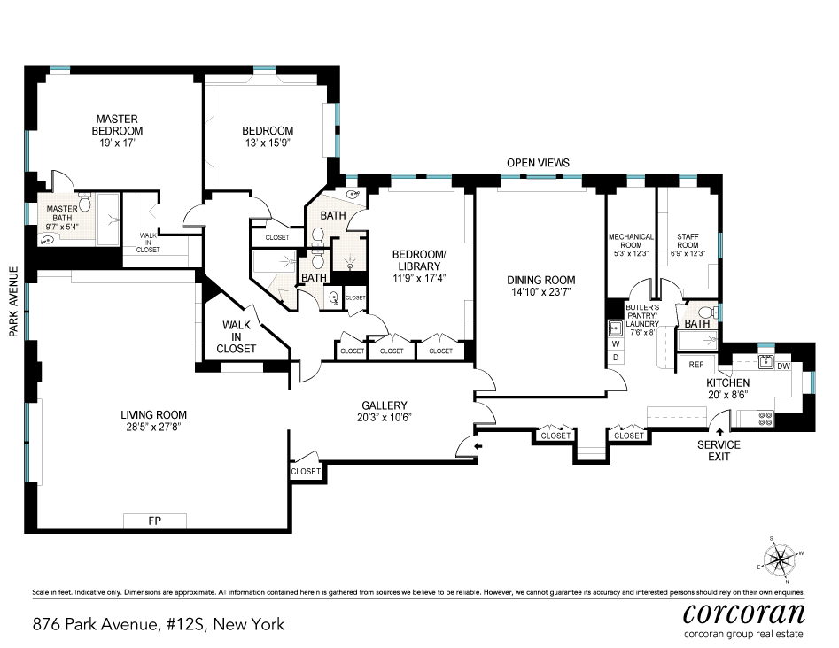 Corcoran, 876 Park Avenue, Apt. 12S, Upper East Side Real Estate
