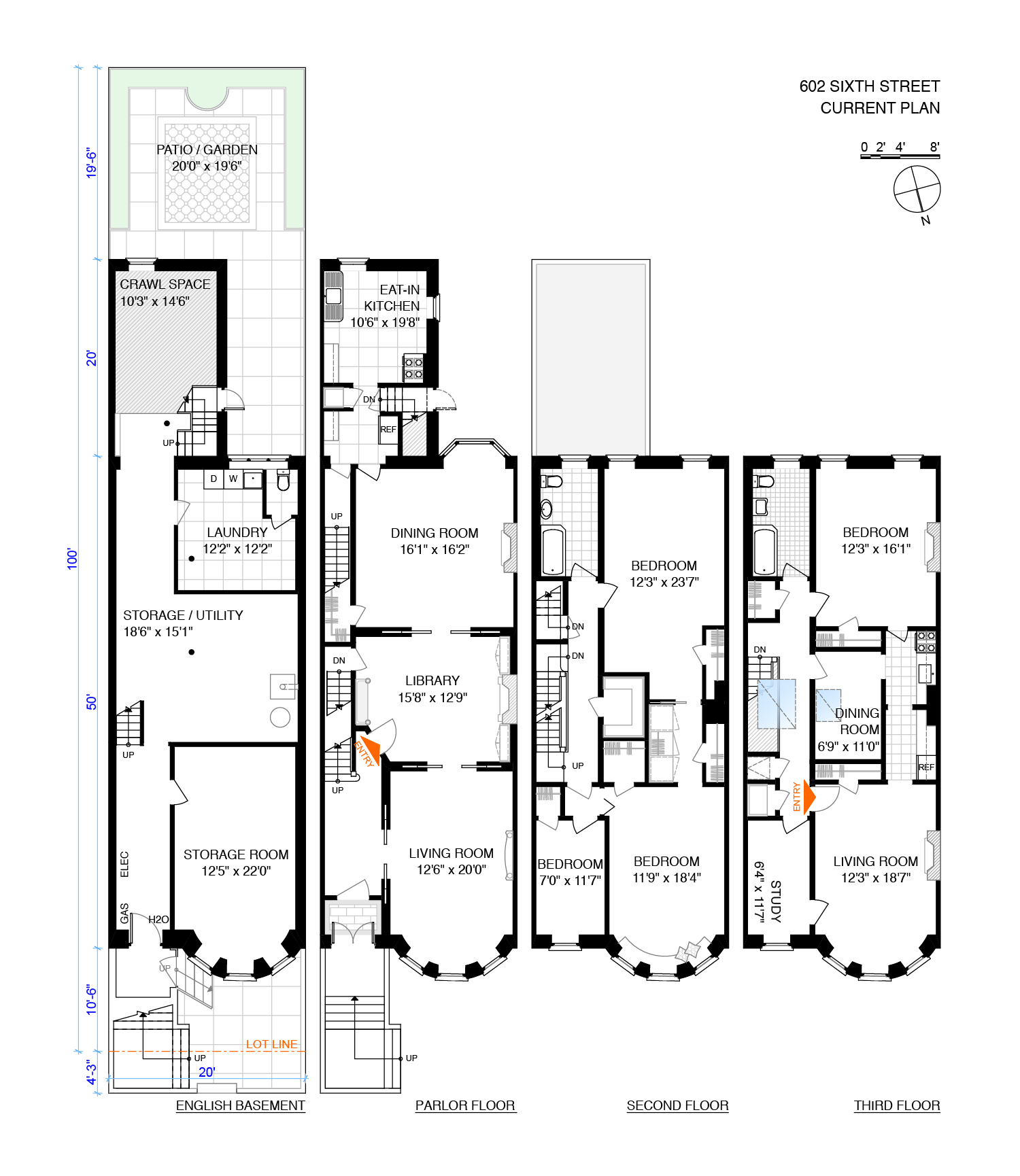 Corcoran, 602 6th Street, Park Slope Real Estate, Brooklyn For Sale, Homes, Park Slope Townhouse
