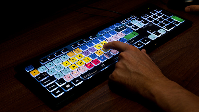 Editors Keys backlit shortcut editing keyboards on KickStarter