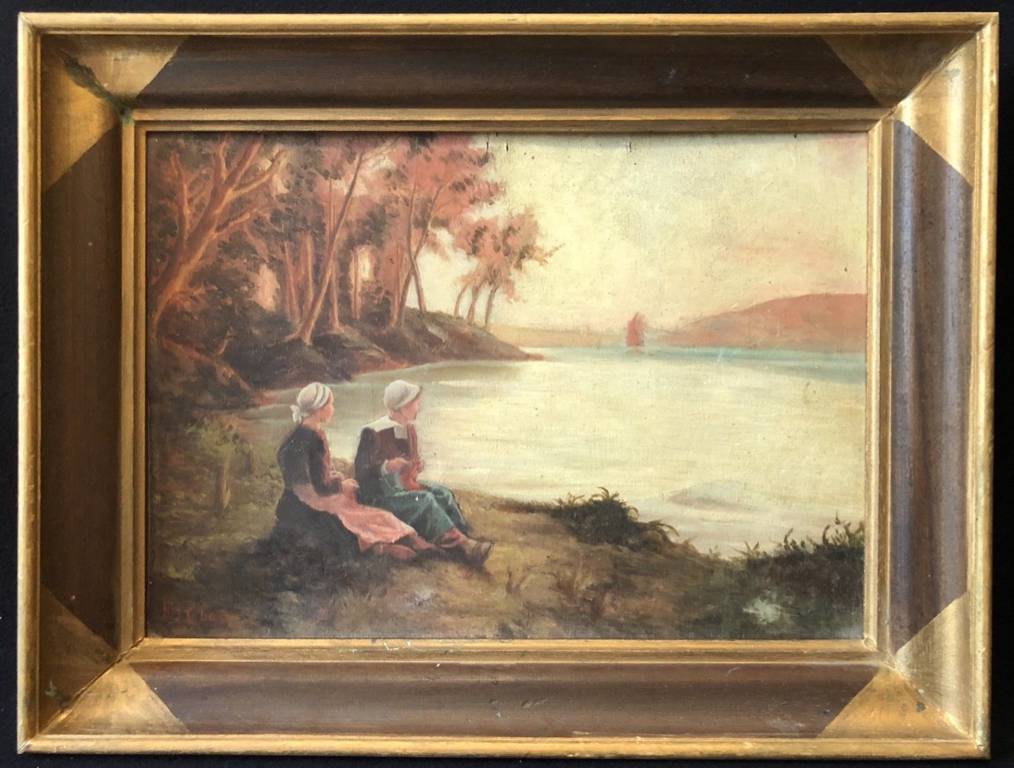 Peintre De Pont Aven Xixe Ou Debut Xxe Impressionnisme Impressionniste Bretagne Puces Privees
