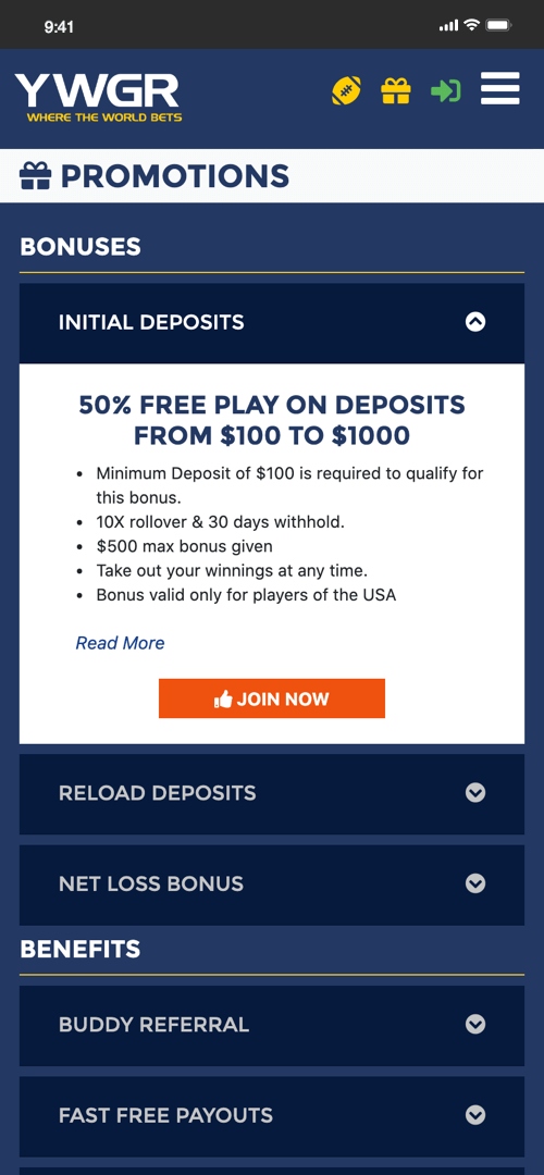 YouWager Sportsbook Review 2024 🥇 Exclusive Bonus SBS