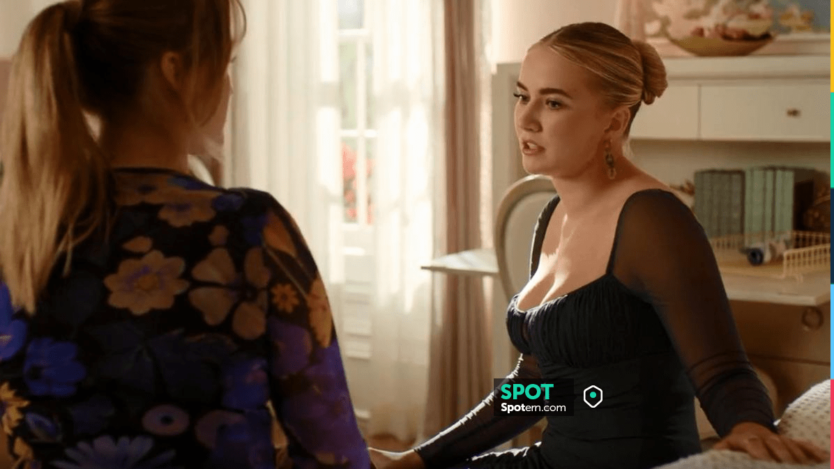 Self Portrait Ruched Effect Dress worn by Amanda Carrington (Eliza