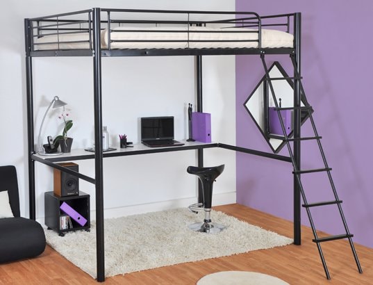 Lit mezzanine 2 places pas cher Vente lits deux personnes