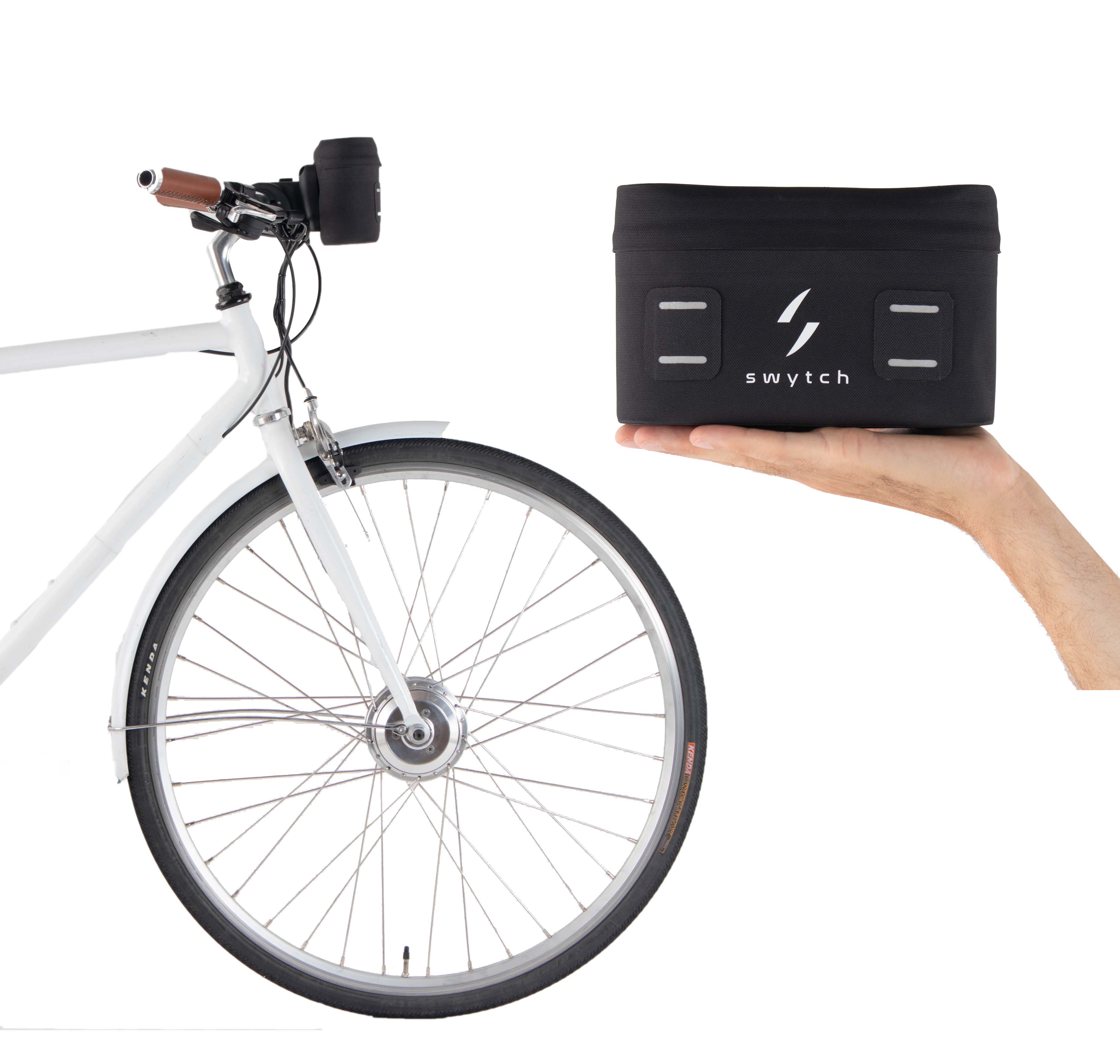 New handheld "Swytch Kit" turns ANY bicycle into an electric bike