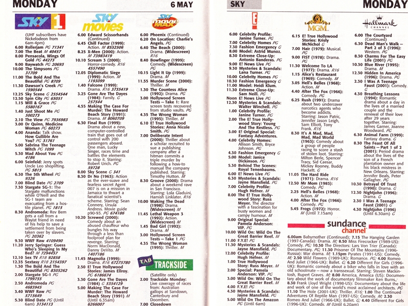 Classic NZ TV Listings TV History Media Spy