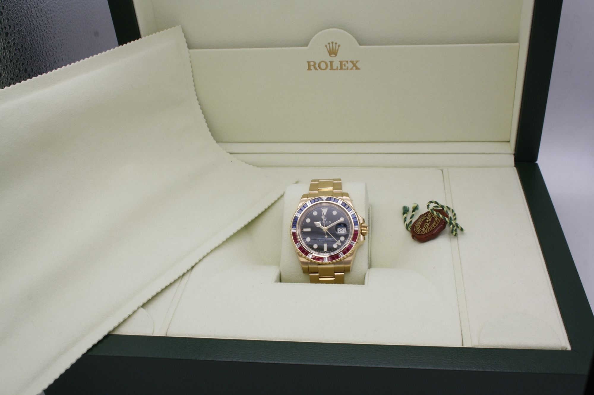 Rolex Gmt Master Ii Yellow Gold Saru With Rolex Service Papers 116748 2007 Monacowatch
