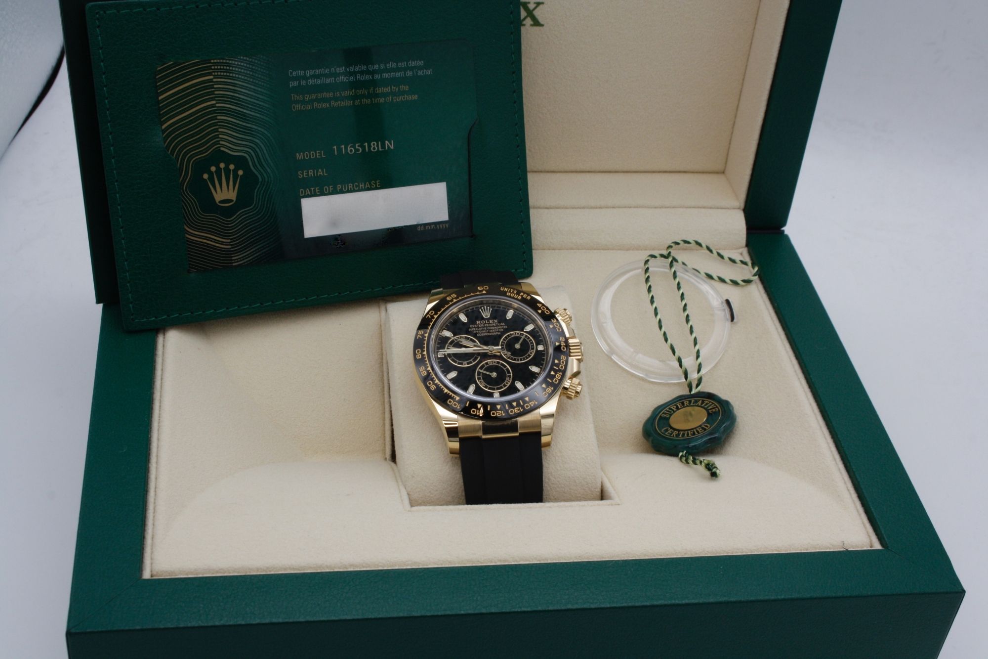 Rolex Cosmograph Daytona Ceramic Oysterflex Box Papers Official Warranty 116518ln 2021 Monacowatch