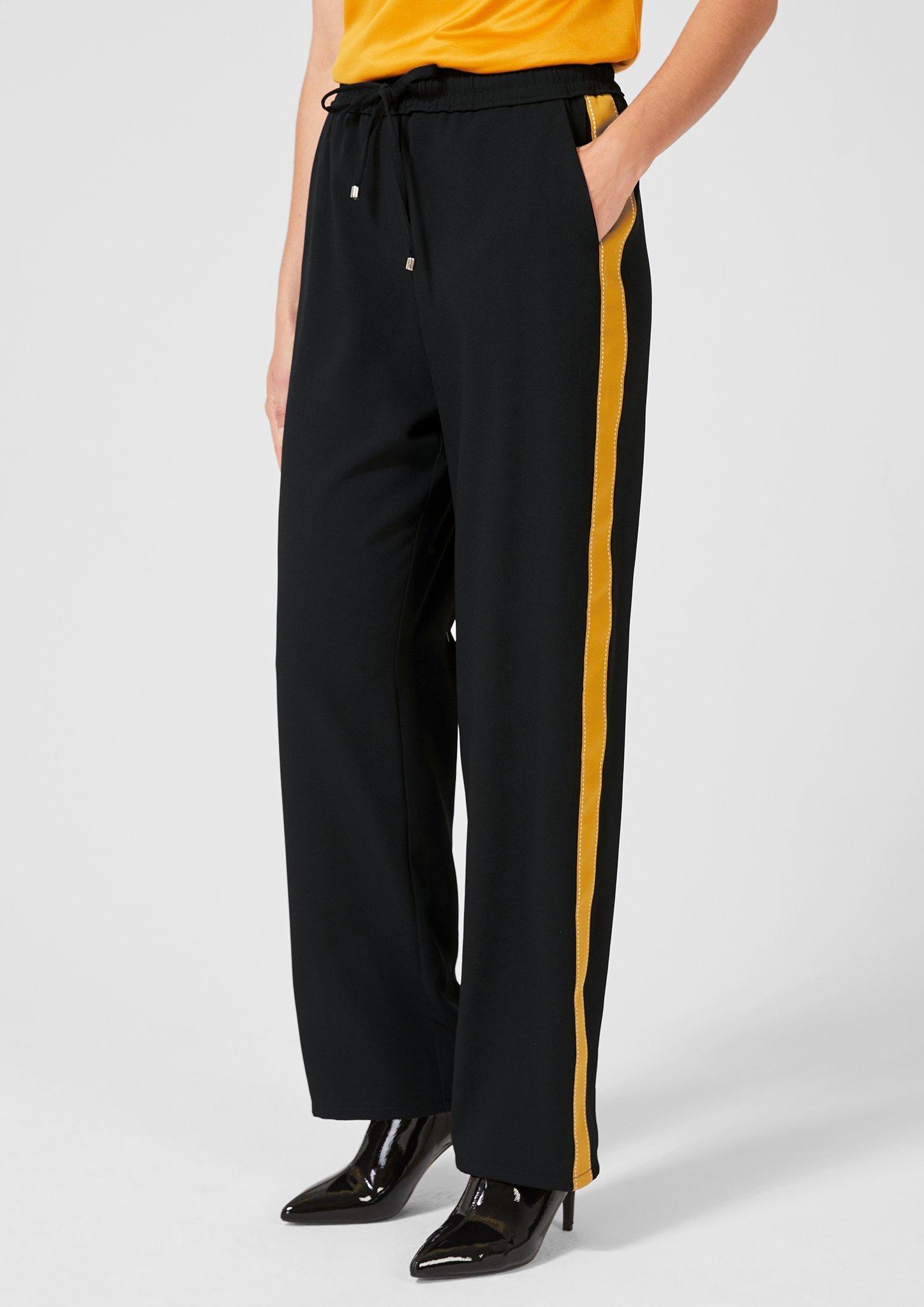 s.Oliver BLACK LABEL Premium Women Charlotte Wide Hose mit Galonstreifen Neu eBay