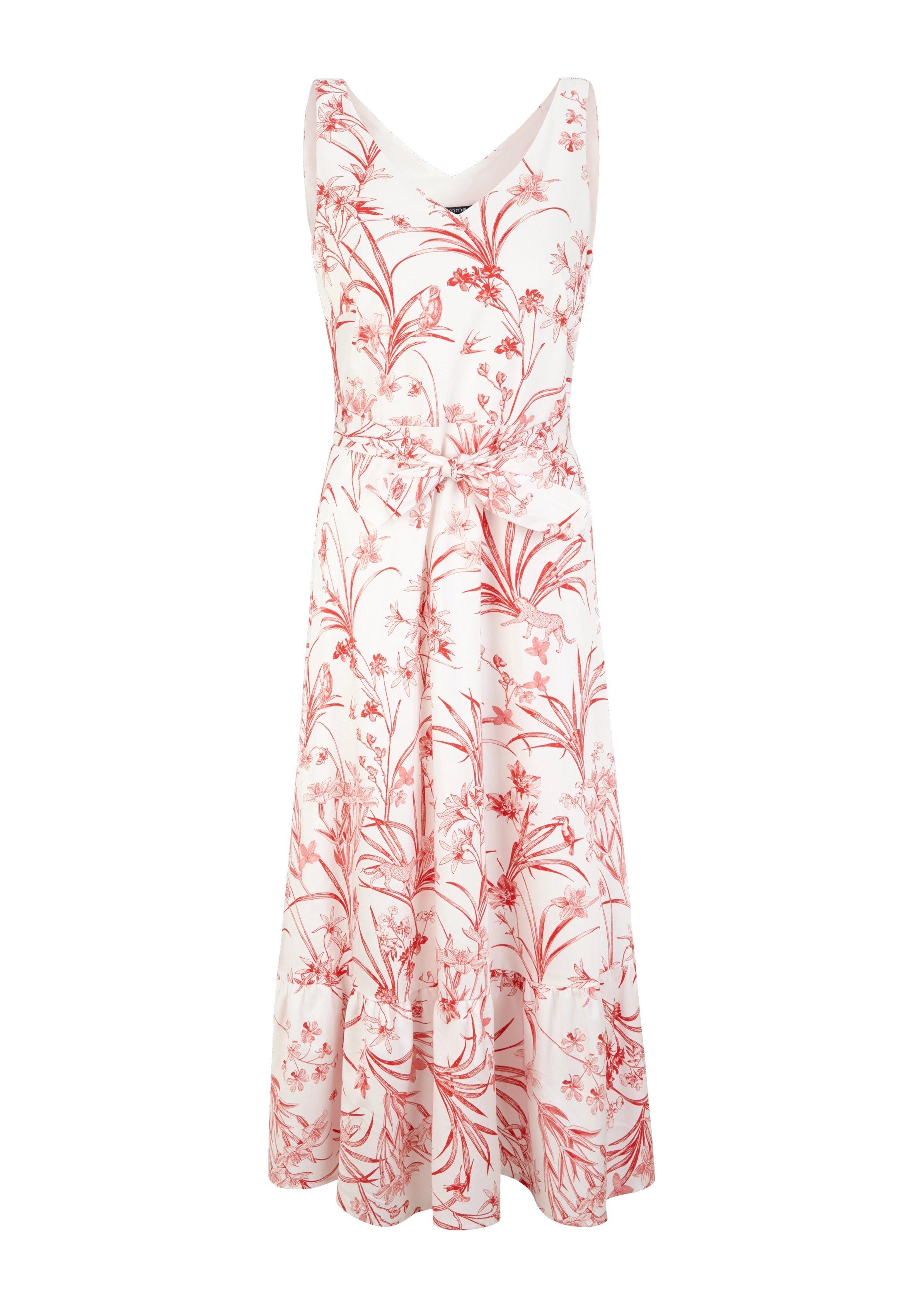 comma Maxikleid mit TropicalMuster