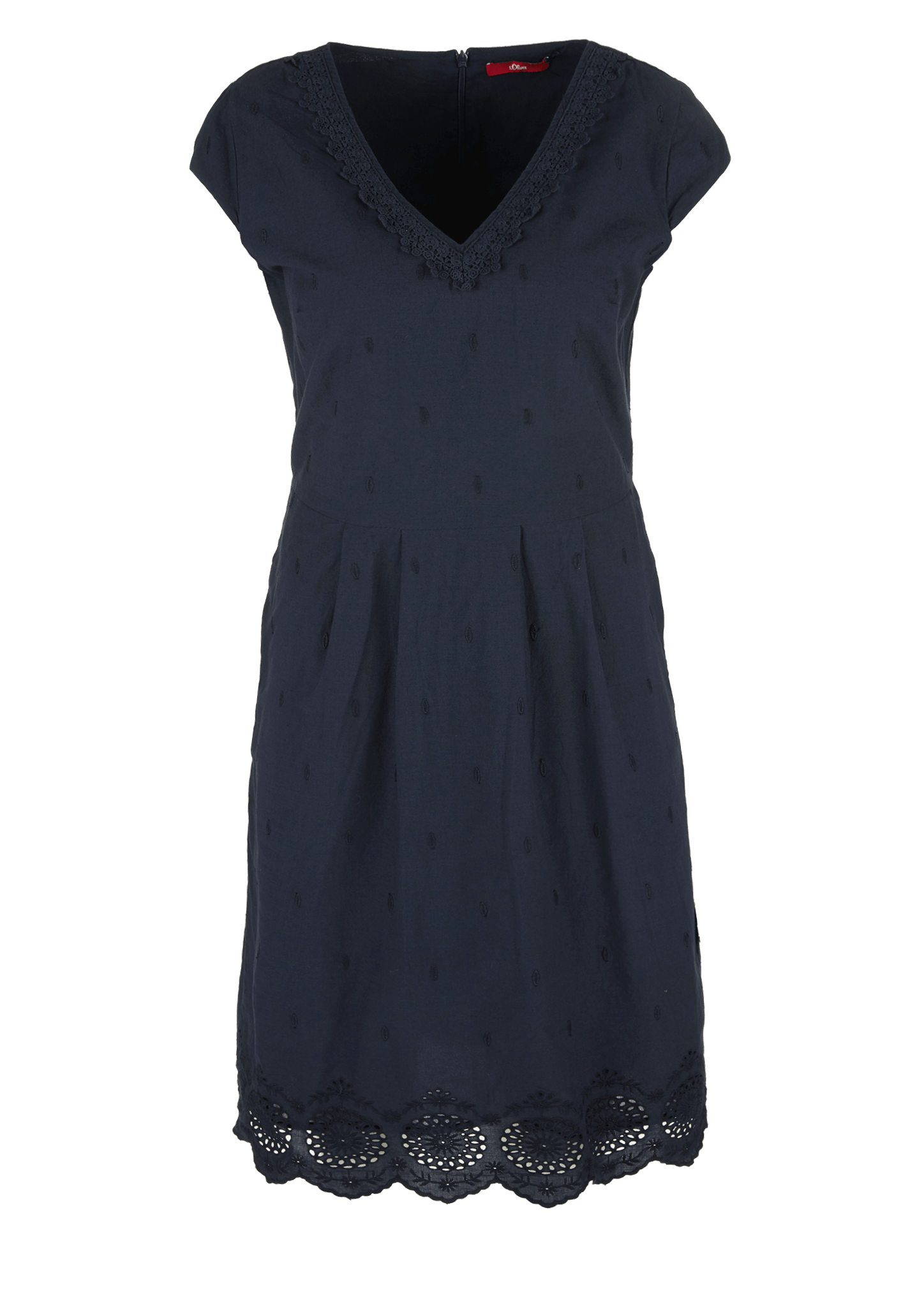 s.Oliver Casual Women ChambrayKleid mit Lochstickerei Neu eBay