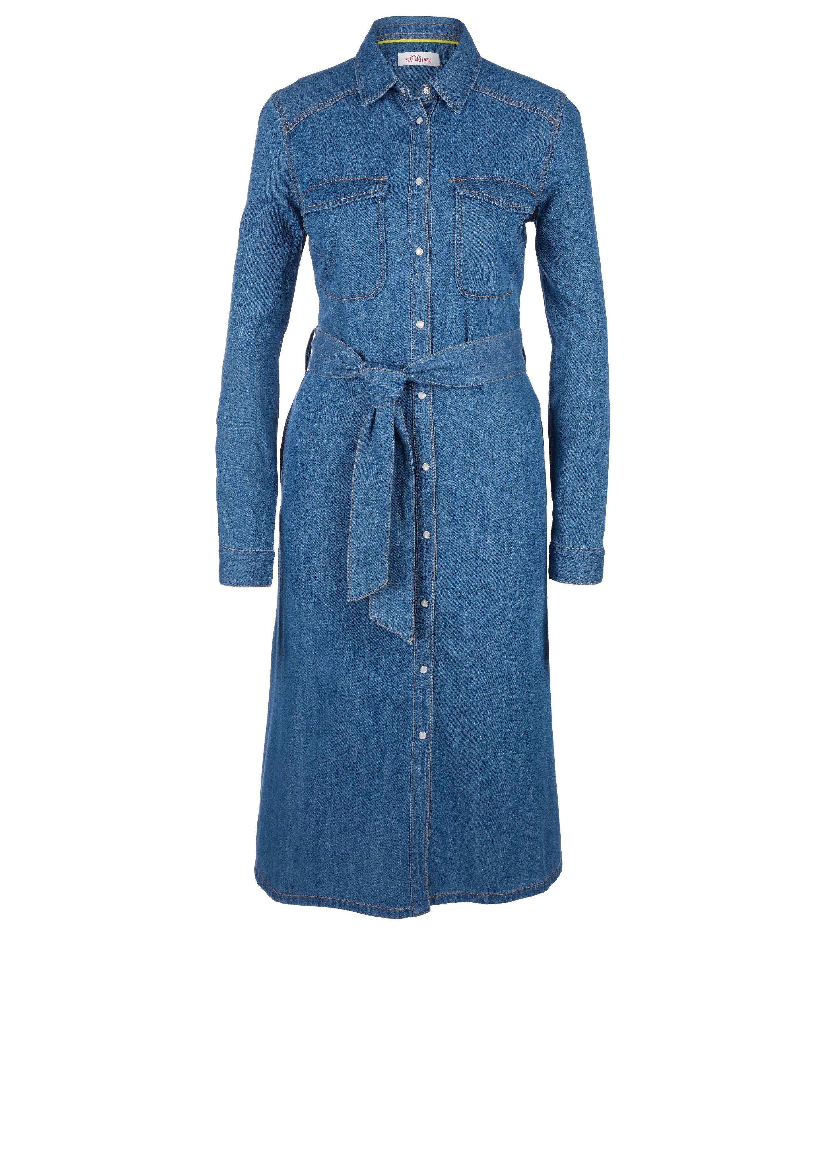 Jeanskleid mit Druckknopfleiste kaufen s.Oliver Shop