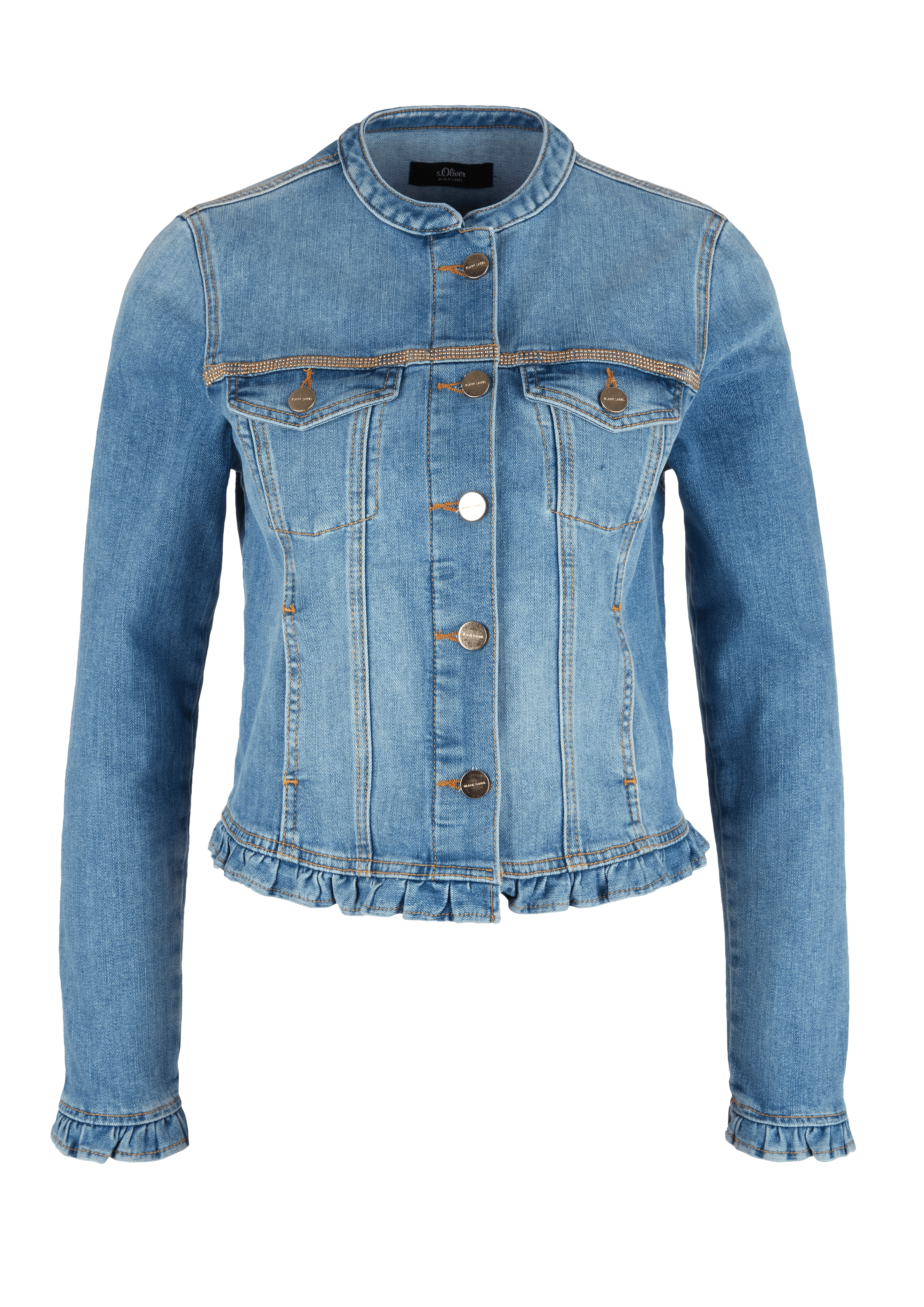 Jeansjacke mit Rüschen kaufen s.Oliver Shop