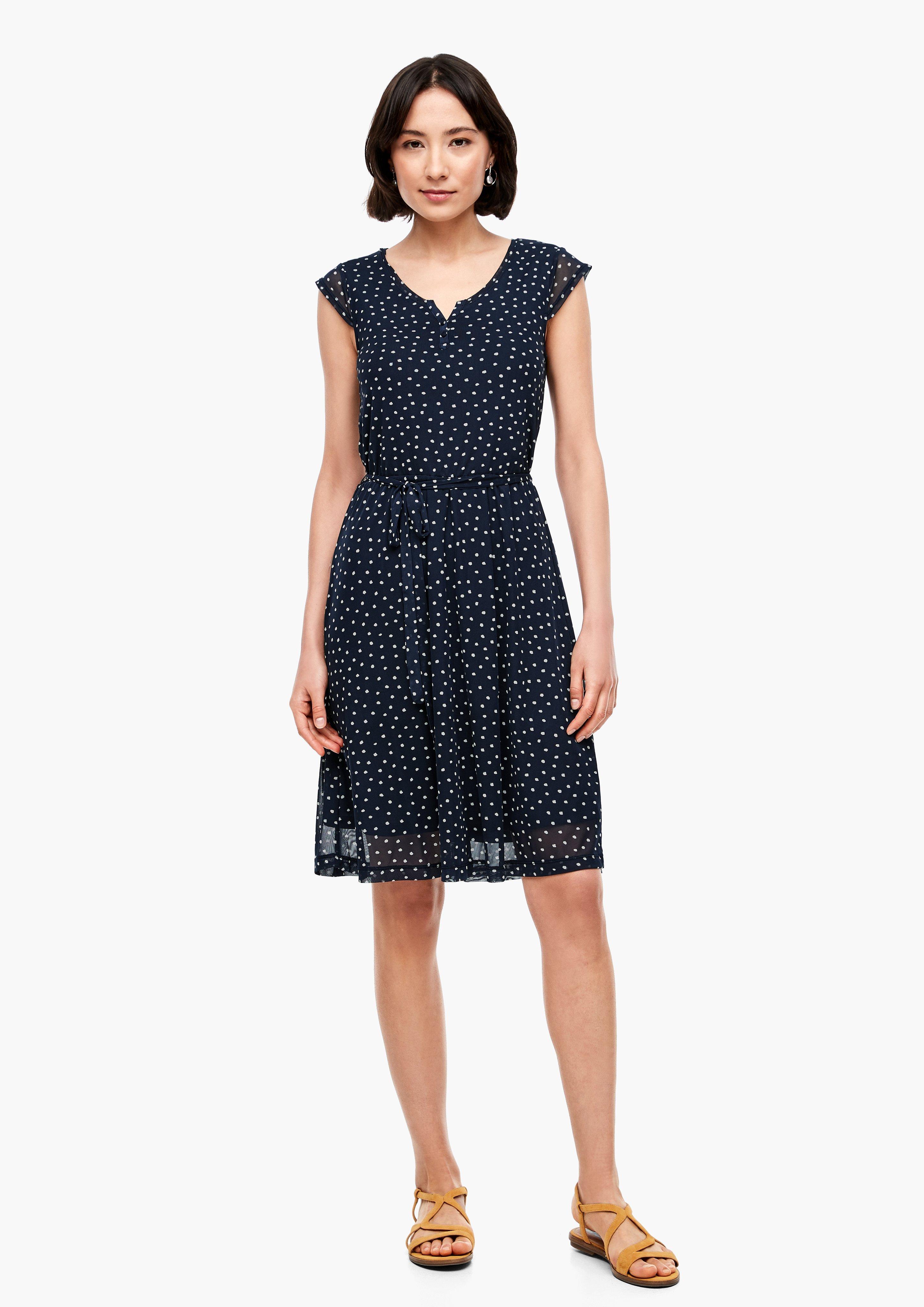 s.Oliver Casual Women theme MeshKleid mit Allovermuster Neu eBay