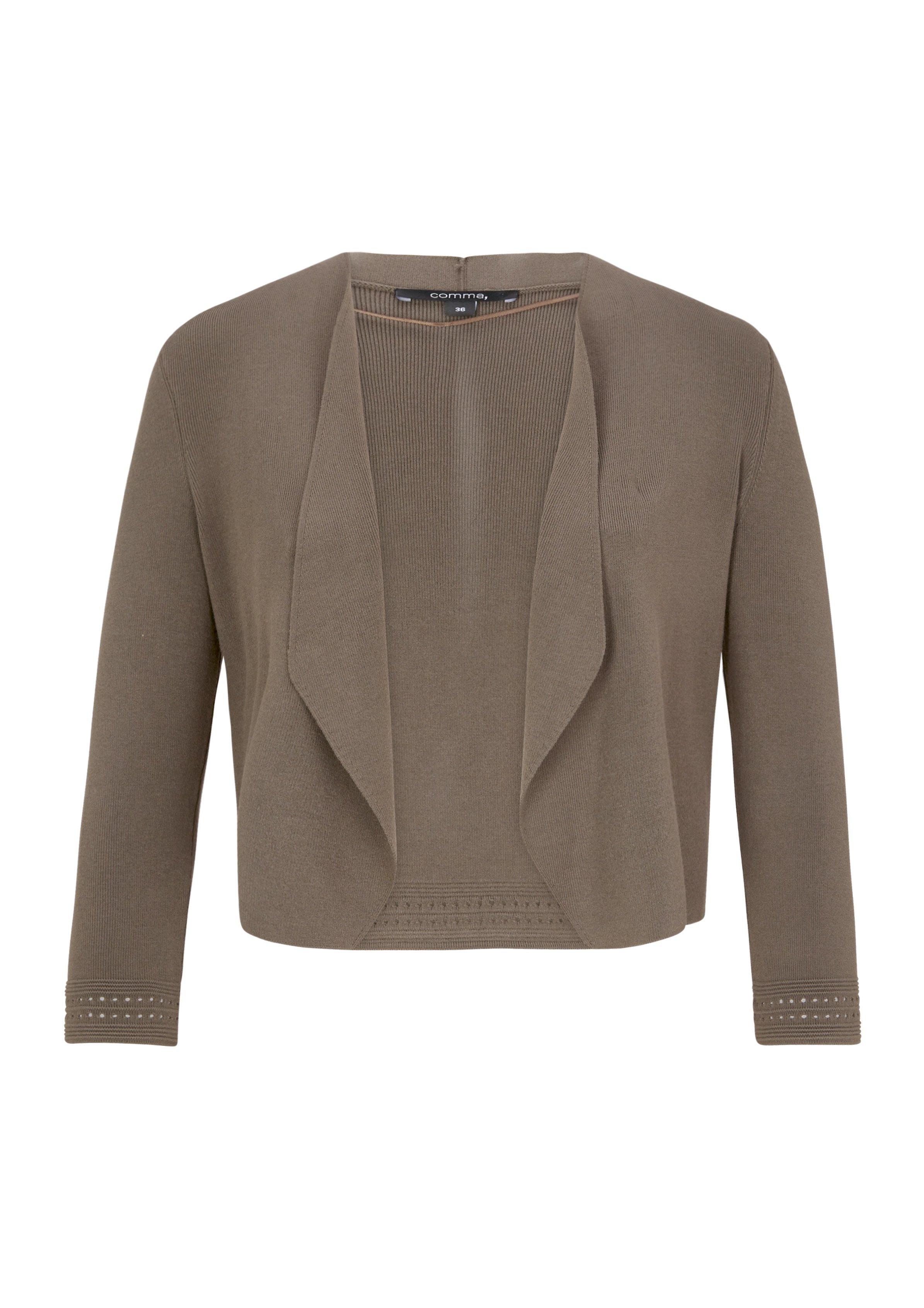 comma Strickjacke mit AjourDetails