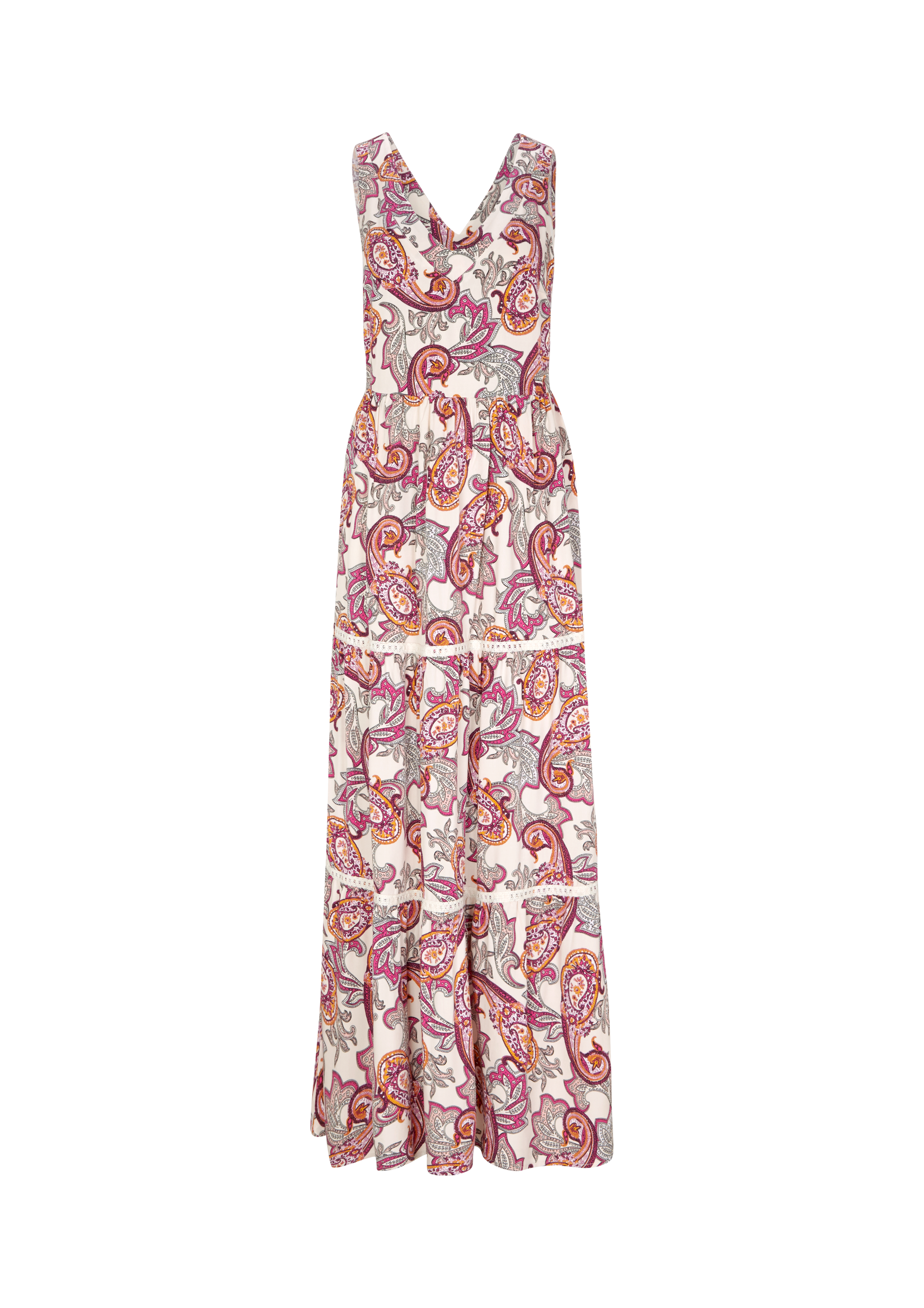 comma Langes BohoKleid mit Paisleymuster