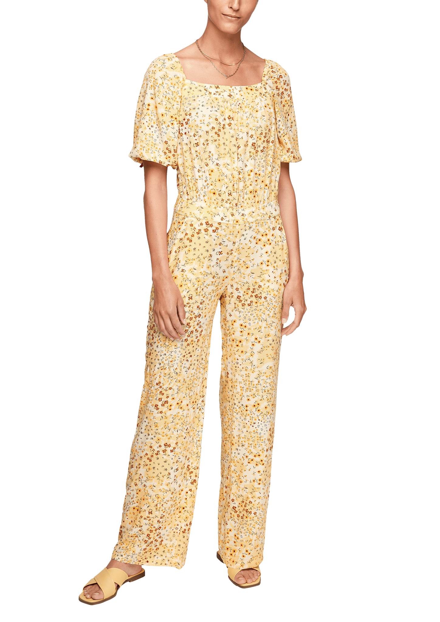 s.Oliver RED LABEL Women ViskoseJumpsuit mit Puffärmeln Neu eBay