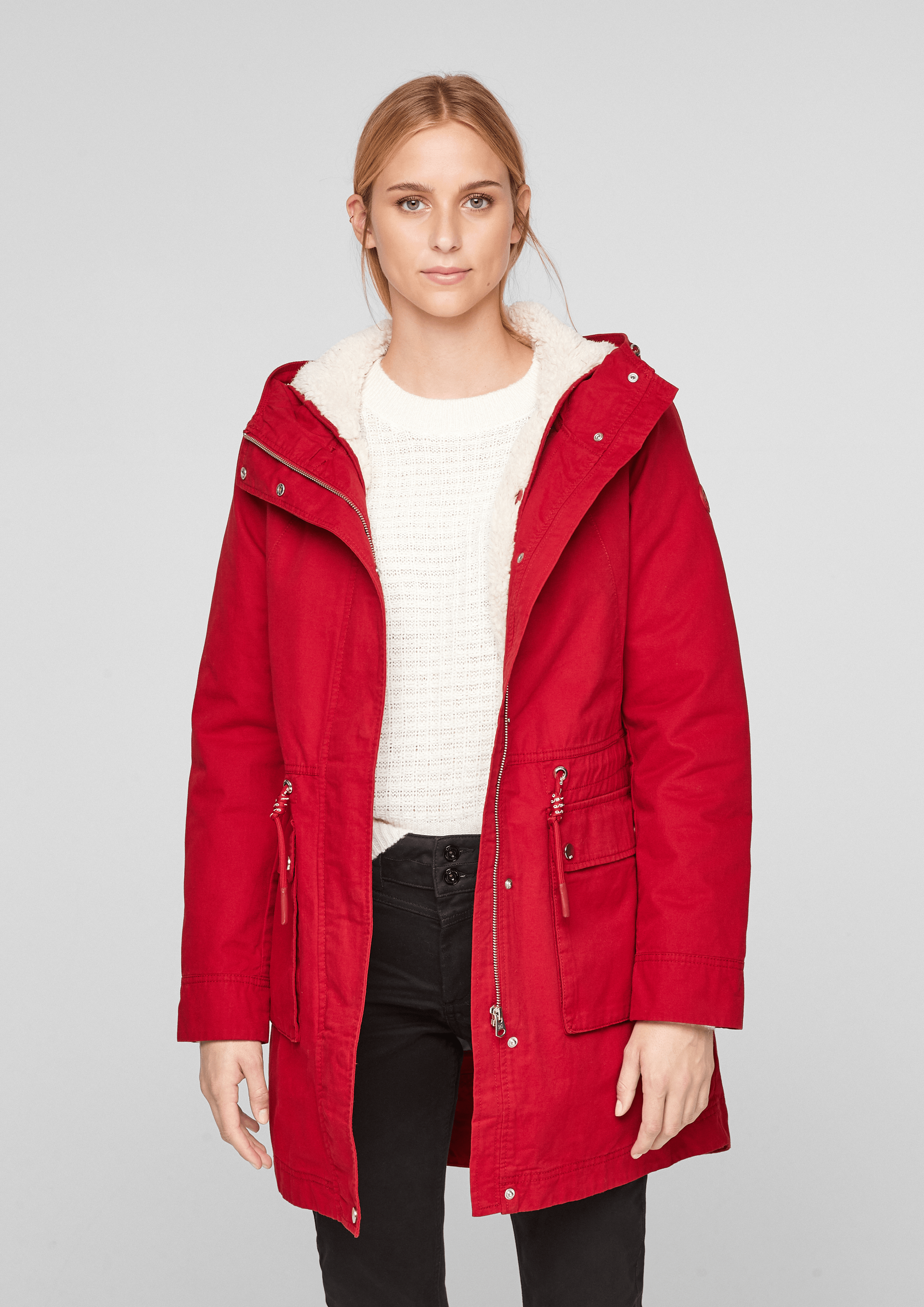 Dames Parka Met Uitneembare Jas - Bourgondisch Rood | Www.soliver.nl