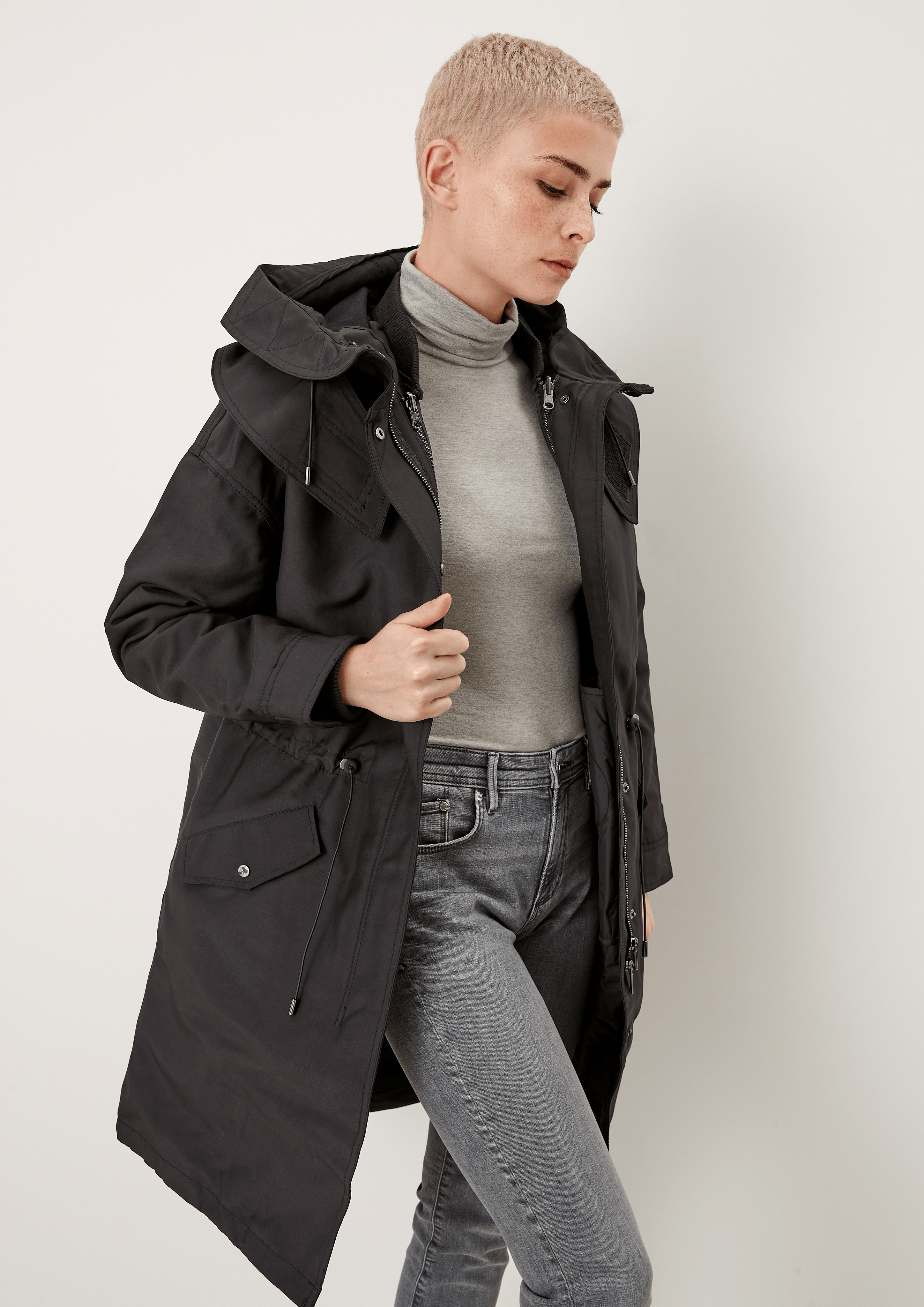 Women 3-In-1 Parka With Inner Jacket - Black | Www.soliver.eu