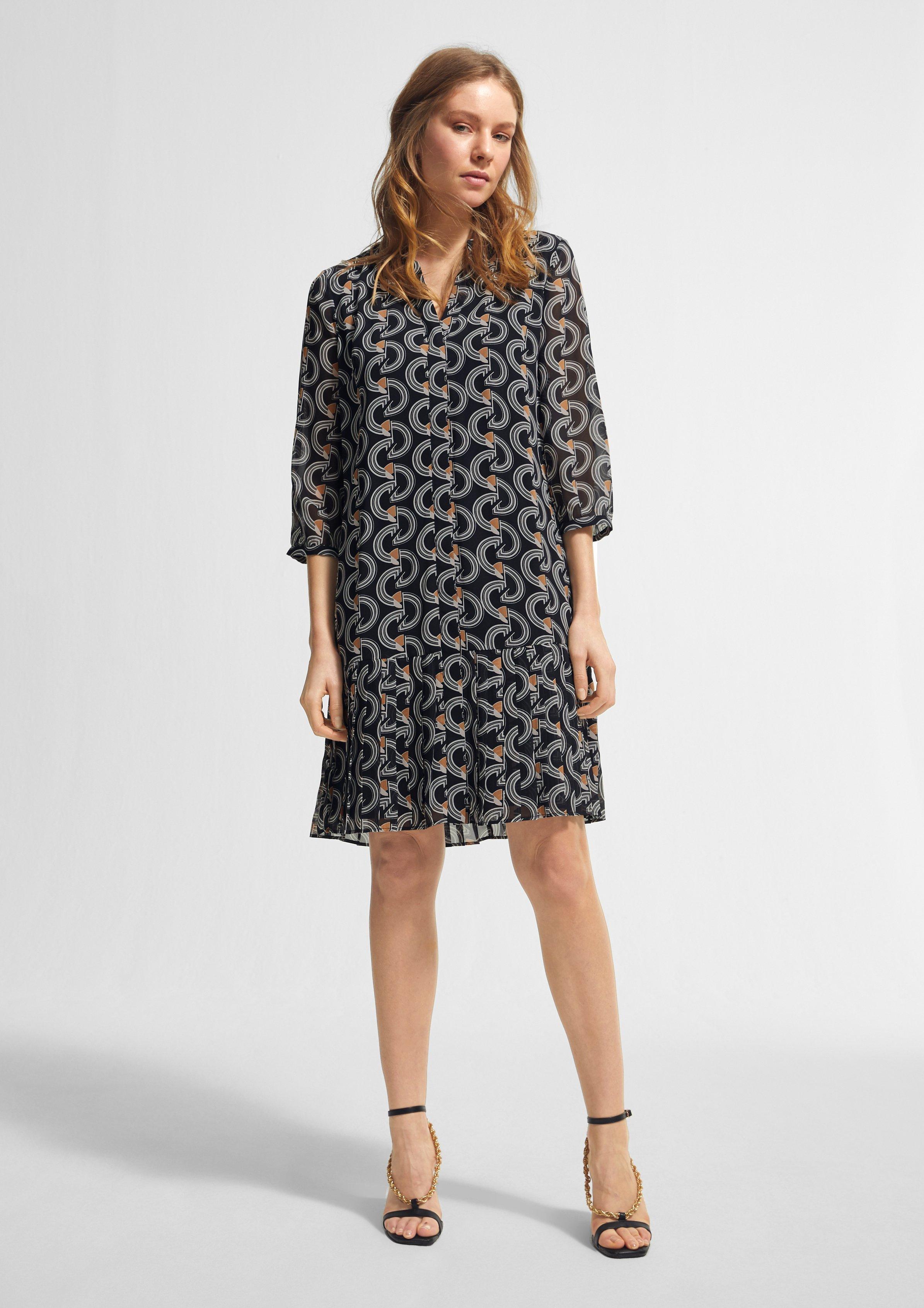 comma Tunikakleid aus Chiffon