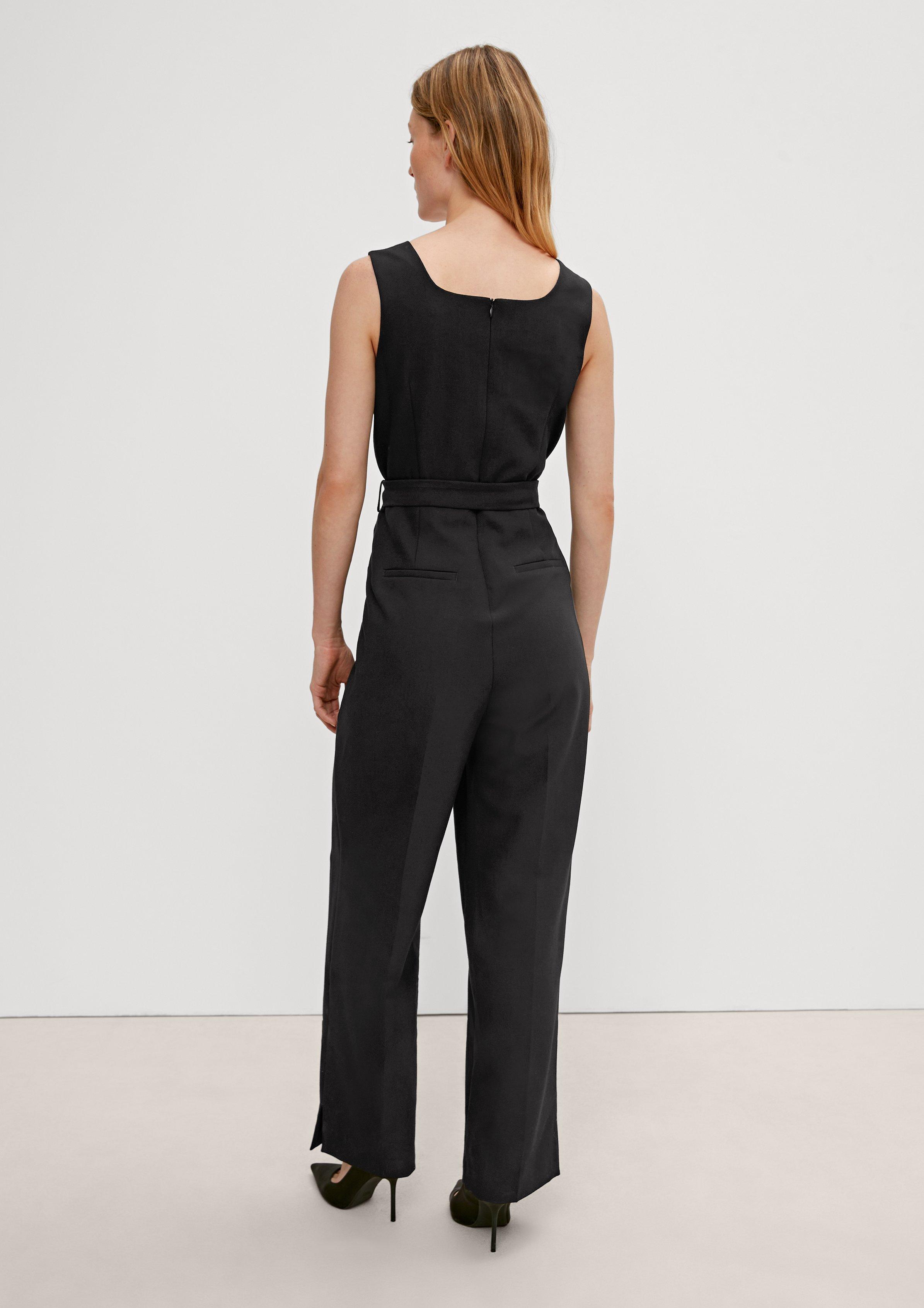 comma Elegant viscose blend jumpsuit