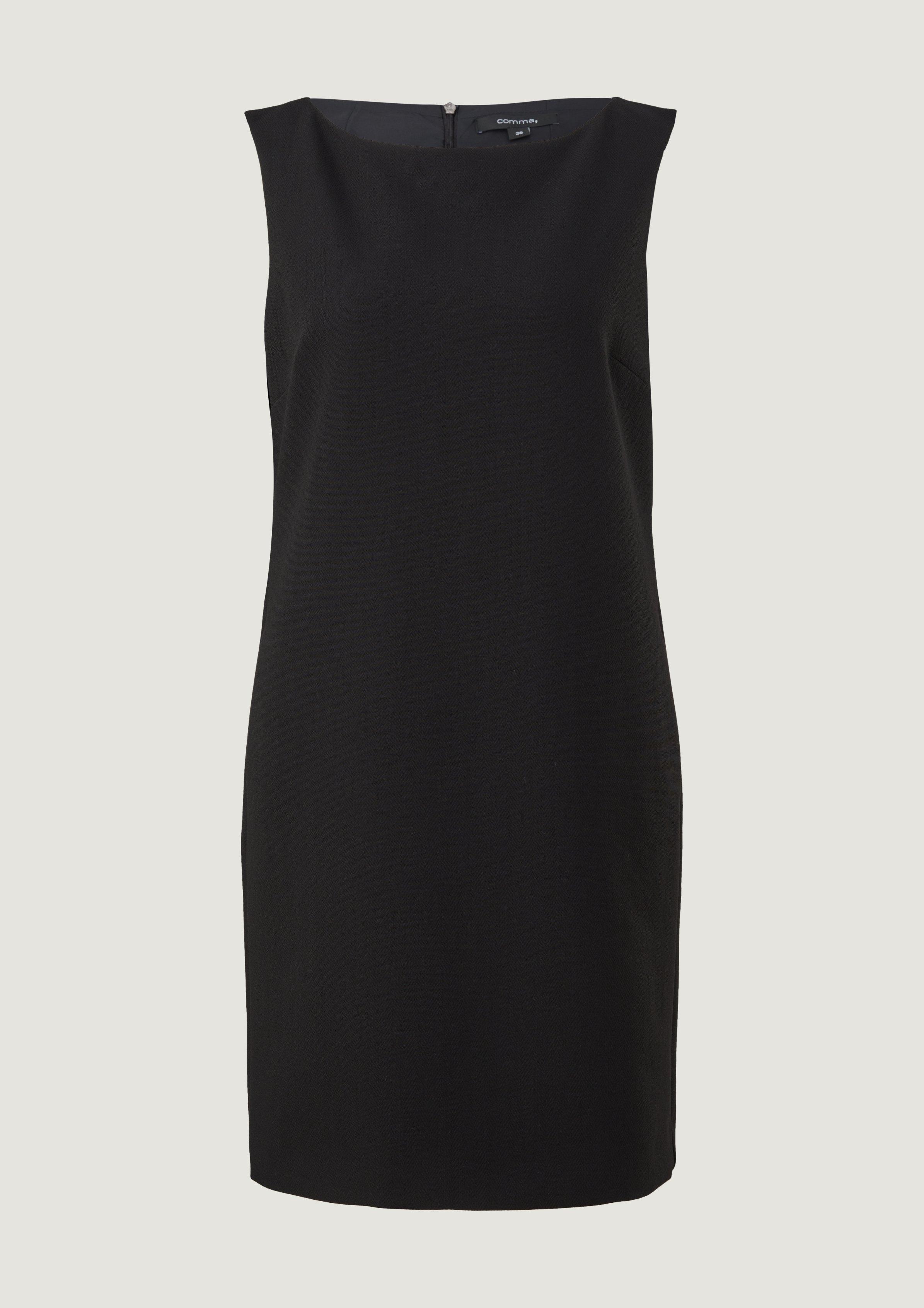 comma Business dress with a herringbone pattern