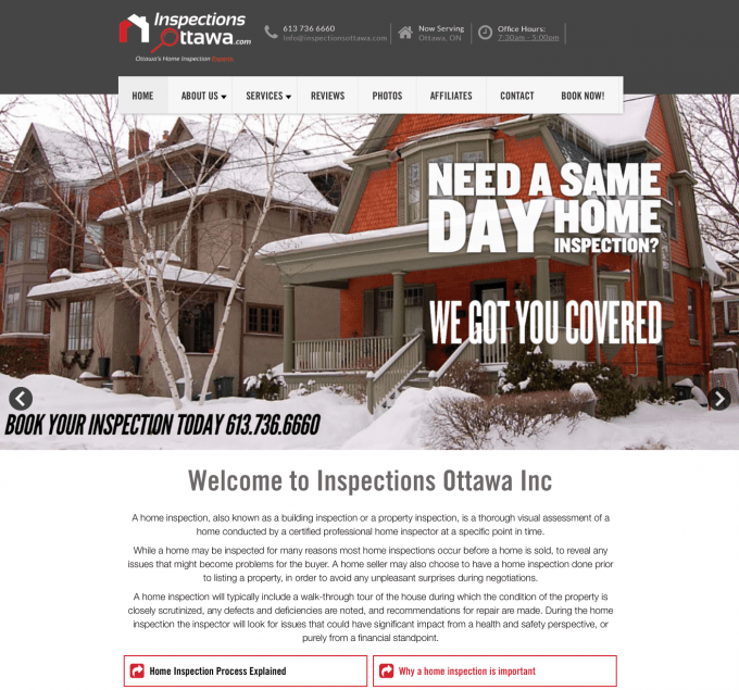 Inspections Ottawa Ottawa site Design Project Media Suite Inc.