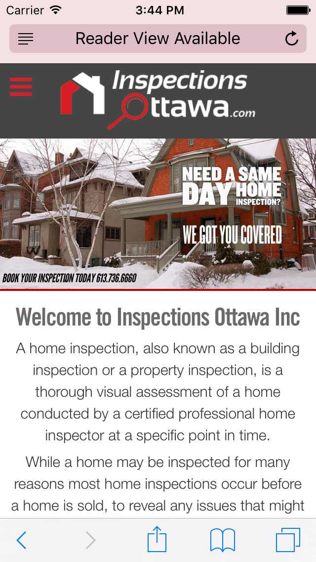 Inspections Ottawa Ottawa site Design Project Media Suite Inc.