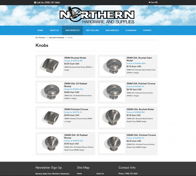 Northern Hardware Supply Custom site Media Suite Inc.
