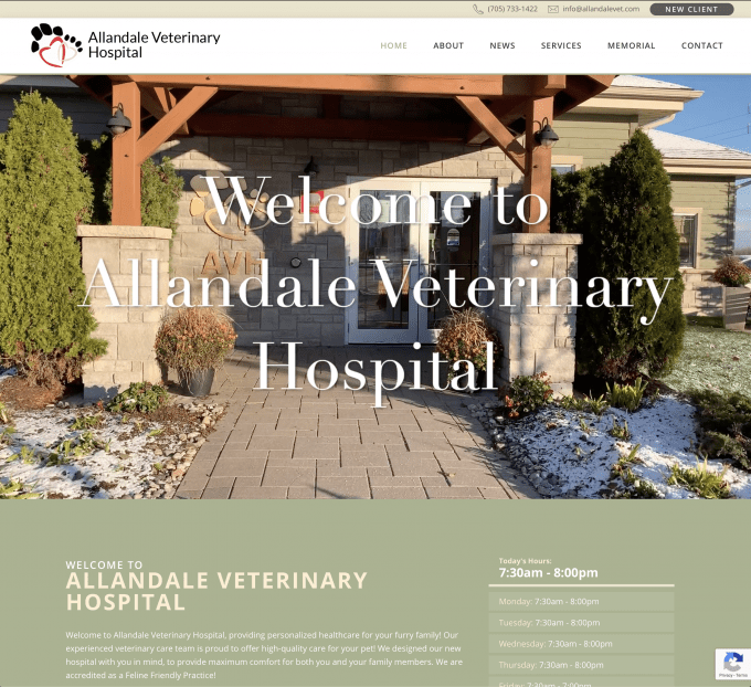 Allandale Veterinary Hospital Veterinary Clinic site Media Suite