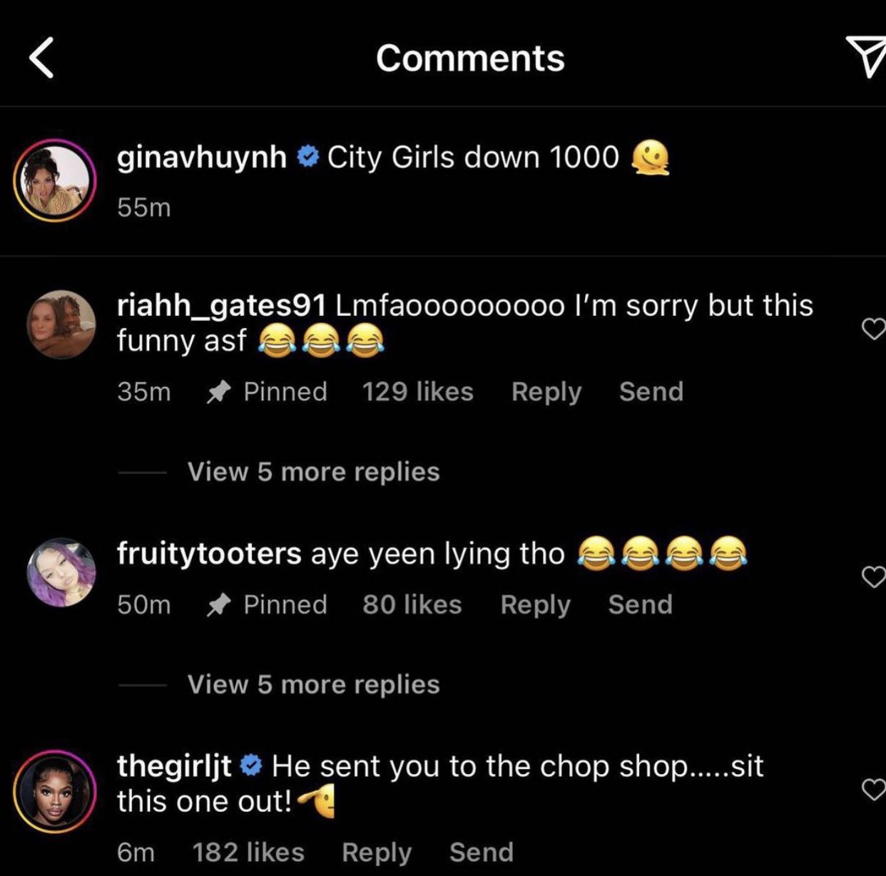 Diddy’s Girlfriends Yung Miami & Gina Huynh Are FIGHTING ON INSTAGRAM … And It's JUICY!!