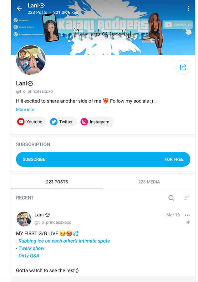 TikTok Comedian Kalani Rogers Goes FULL THOTTAL Is Now Doing The(04)