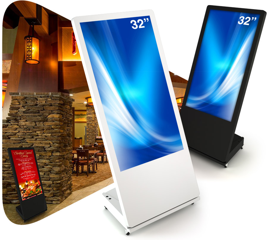Sandwich Board Kiosk MediaTile Digital Signage Solutions