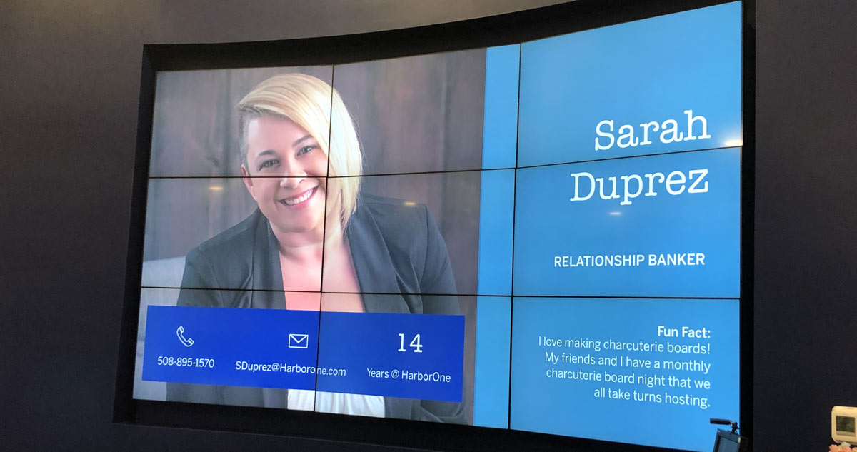 HarborOne Bank MediaTile Digital Signage Solutions