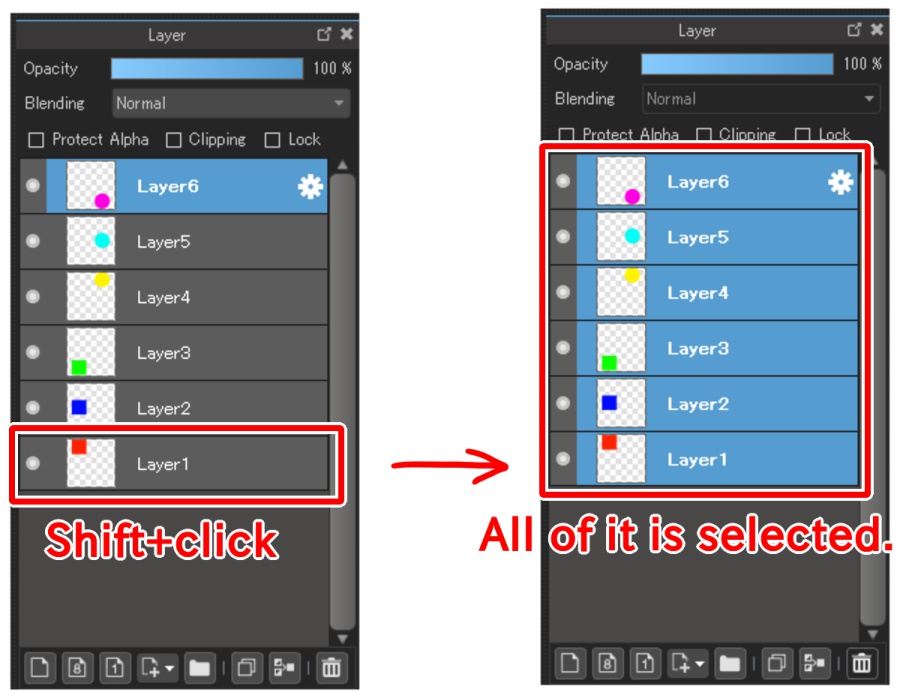 How to Put Multiple Layers in the Layer Folder at Once MediBang Paint