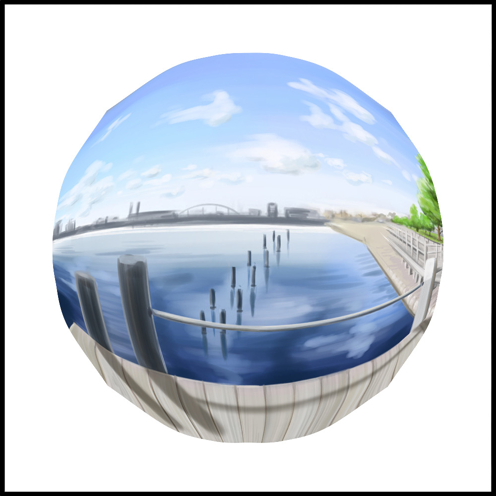 Easy fisheye lens processing with mesh deformation MediBang Paint