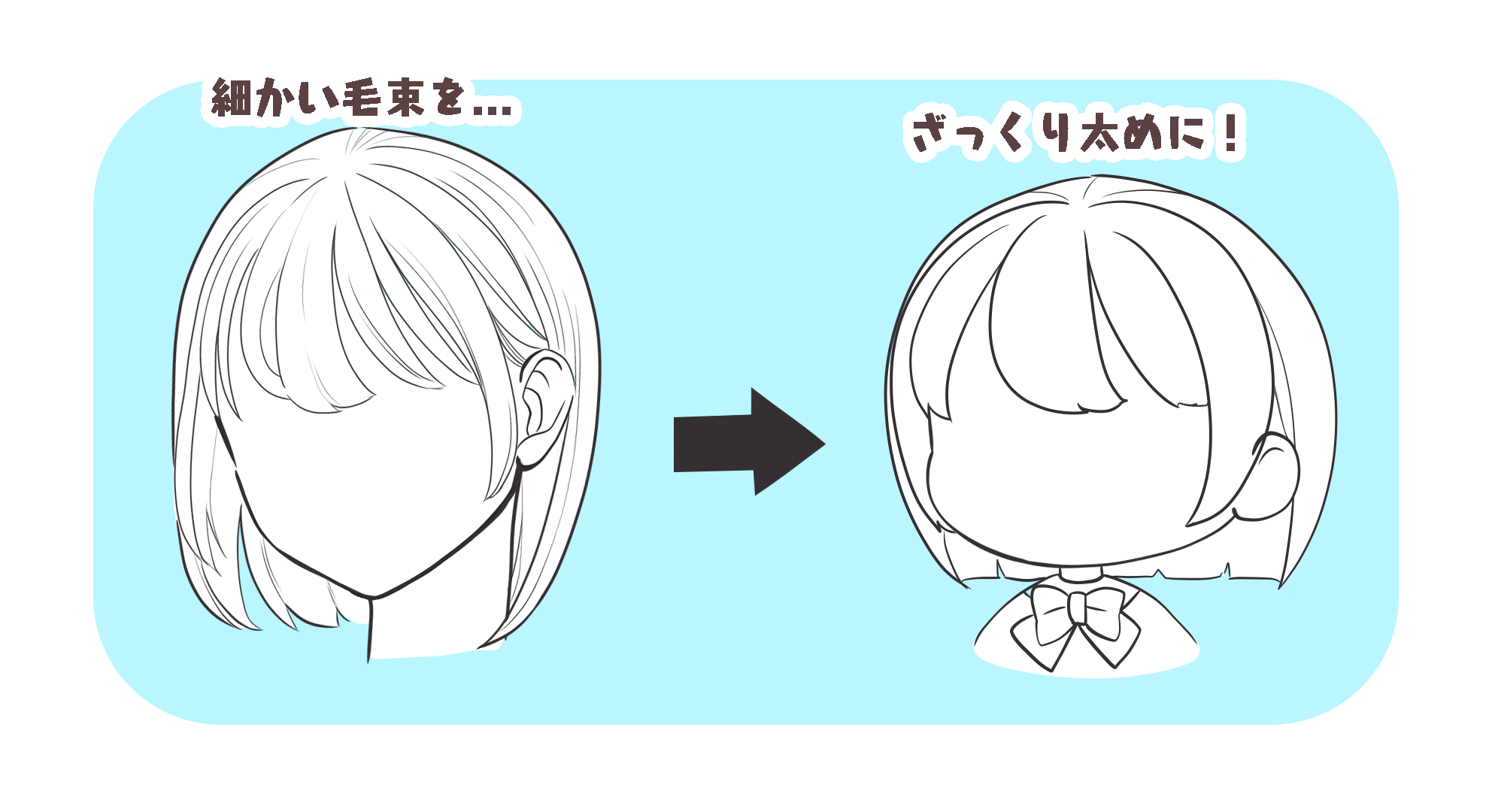 【初心者向け】ちびキャラの顔の描き方【目や髪を描くコツも】 MediBang Paint 無料のイラスト・マンガ制作ツール